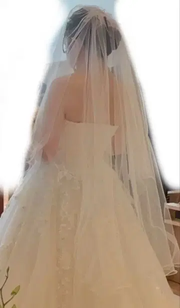 화이트 튤 웨딩 베일 ALPHA BLANCA (알파 블랑카)