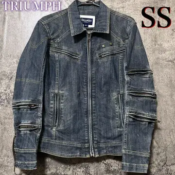 [ 레어 ] TRIUMPH 트라이엄프 데님 자켓 라이더스 인디고