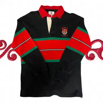 바바리안 피케 셔츠 긴팔 스트라이프