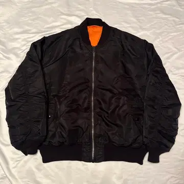 [ 극레어 5L ] 알파인더스트리 MA-1 플라이트 자켓 블랙 새상품급