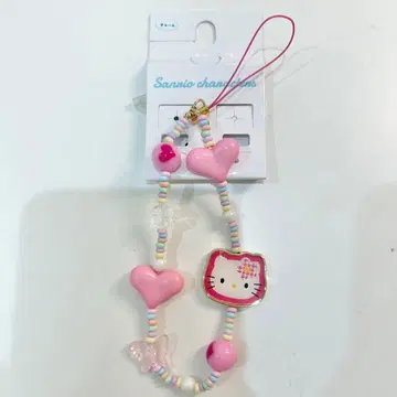 헬로키티 카오하나 디자인 스트랩 비즈 참