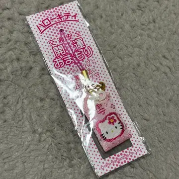 헬로키티 교통안전 개운 부적 핑크 아마노하시다테 문슈도