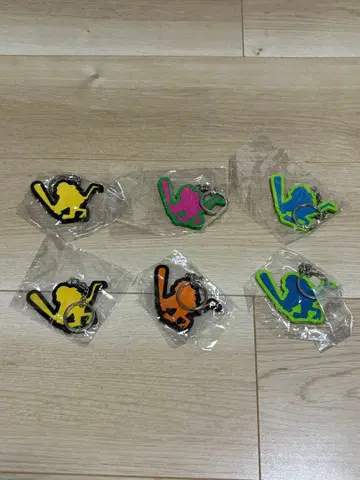 TOKYO TRIBE 2 / BATSARU 러버 키링 6개 세트 새상품