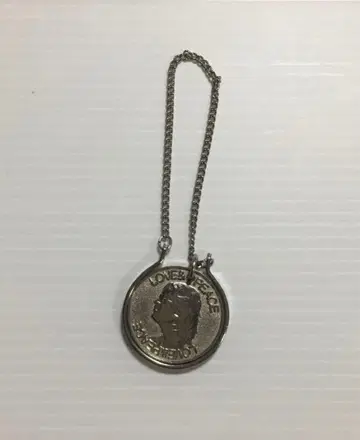 존 레논 LOVE & PEACE 코인 키링