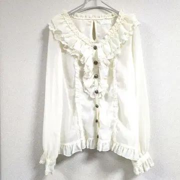 리즈리사 0 프릴 리본 블라우스