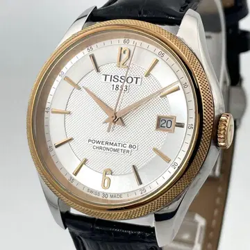 [ 작동/파워매틱 80 ] 티쏘 크로노미터 손목시계 자동 와인딩 남성용