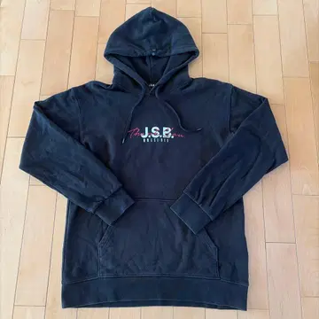 J.S.B. 후드 부착 후드티 블랙 L