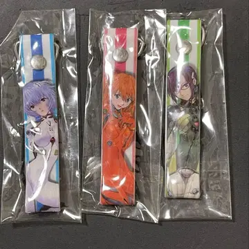 [월간 소년 에이스] 레어 에반게리온 핸드폰 스트랩 3종 특별 부록 레어