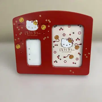 헬로키티 사진 프레임 빨간색 히나마쓰리 오르골 포함