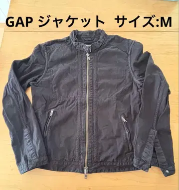 GAP 블랙 남성용 더블 지퍼 밀리터리 자켓