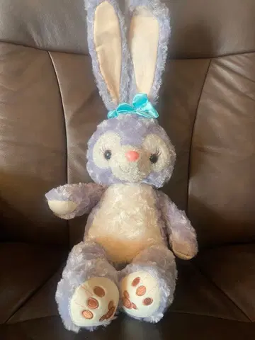 보라색 토끼 봉제 인형