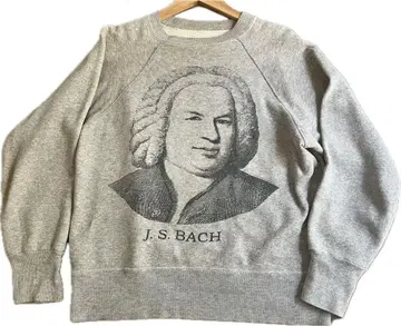 오리지널 60s 빈티지 J.S 바흐 맨투맨 투톤 3b's 후가공 턱끈