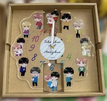 타카라 군과 아마기 군 아크릴 벽시계