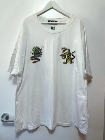 RNA 드래곤 호랑이 자수 T셔츠