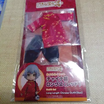 넨도로이드돌 의상 세트 차이나복 롱 기장(레드)