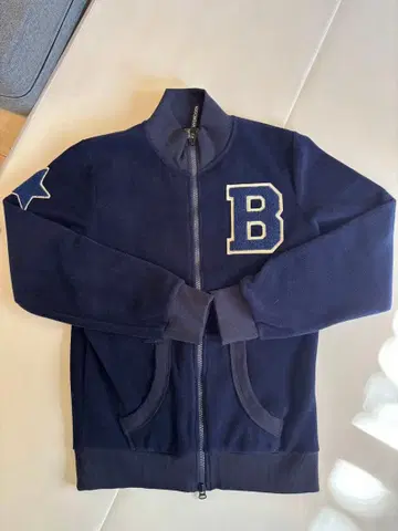 HYDROGEN 네이비 M 바시티 자켓 플리스 소재