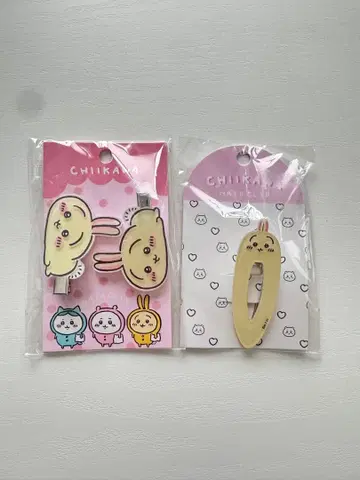[새상품] 치이카와 토끼 한국 한정판 헤어 클립 2세트