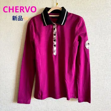 택 포함 미사용 새상품! CHERVO 골프 레이디 긴팔 피케 셔츠