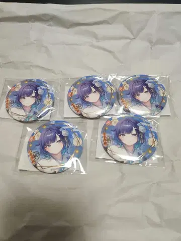 Vspo! 경축 신년 2026 금박 캔뱃지 츠무기 코카게 5개 세트