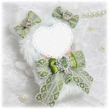 인형 옷 10cm~11cm 곰돌이 귀 옐로우 그린 그린