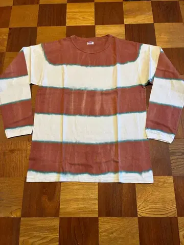 [새상품] 더블웍스 Tye Dye BORDER L/S 롱티 사이즈 L