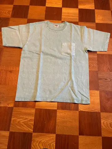 [ 새상품 ] 더블웍스 헤비웨이트 포켓T 후염 터콰이즈 사이즈 L