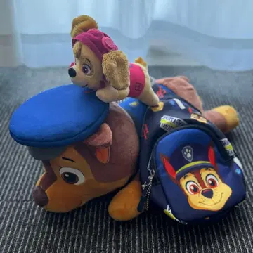퍼피구조대 체이스 & 스카이 봉제 인형 가방 덤 포함