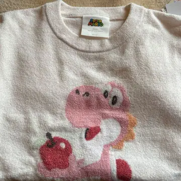 [택 포함 새상품] 요시 젤라또피케 핑크 사과 풀오버 마리오