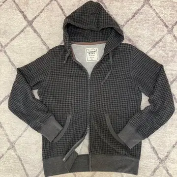 y2k 00s 올드 유니클로 UNIQLO 더블 지퍼 체크 후드티