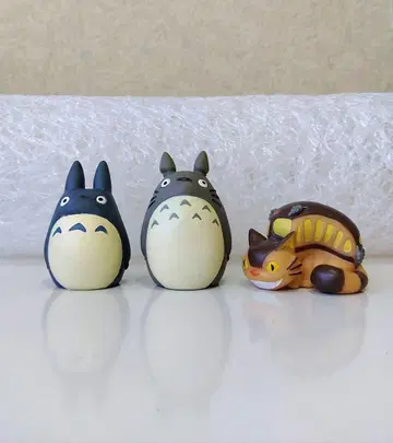 스튜디오 지브리 토토로와 고양이 버스 손가락 인형 3개 세트