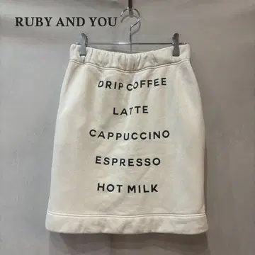 RUBY AND YOU 메뉴 프린트 스커트 쭈리 맨투맨 스커트