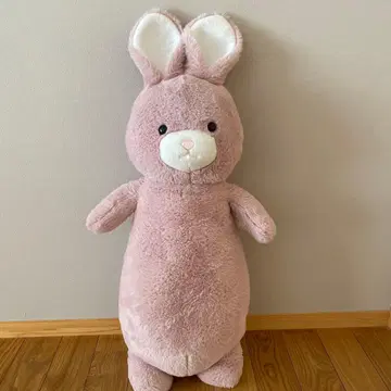 니토리 N웜 토끼 따뜻한 봉제 인형 L 사이즈 롱 쿠션