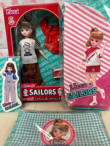 세일러즈 리카짱 복권 라스트 원 빨간색 바시티 자켓 스타일 리카짱 인형