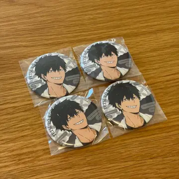 하이큐 쿠로오 테츠로 극락탕 트레이딩 캔뱃지 목욕탕ver 4점