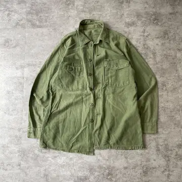 70s 미군 실물 OG107 유틸리티 셔츠