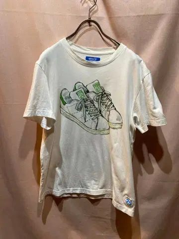 아디다스 오리지널 NIGO 콜라보 T셔츠 스탠스미스 스니커즈 패턴