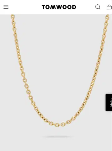 TOM WOOD Ada Chain Slim Gold 17인치
