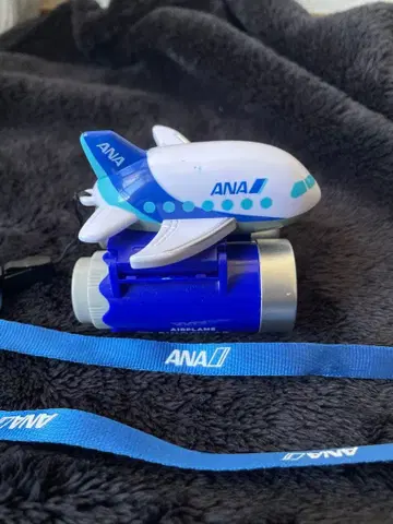 ANA 비행기형 쌍안경 스트랩 포함