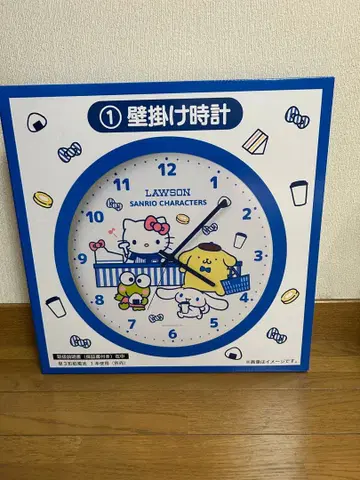 배송비 포함 LAWSON 산리오 캐릭터즈 벽걸이 시계