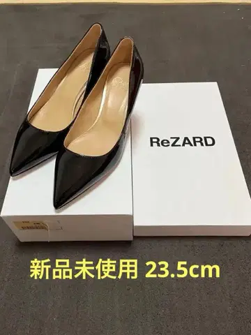 ReZARD 에나멜 하이힐 천연 가죽 23.5cm