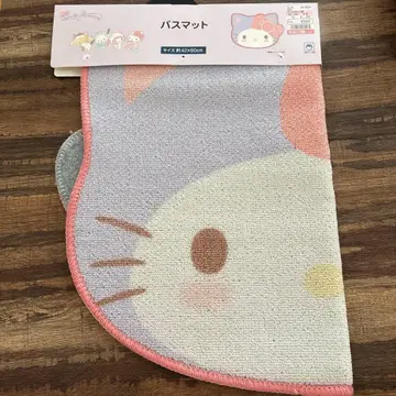 시마무라 고양이의 날 산리오 캐릭터 콜라보 욕실 매트 고양이 키티