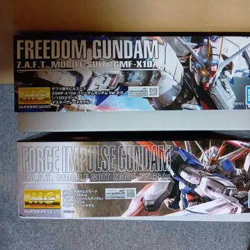 1MG 건담 프라모델 프리덤 & 포스 임펄스 건담 세트 SEED 계열