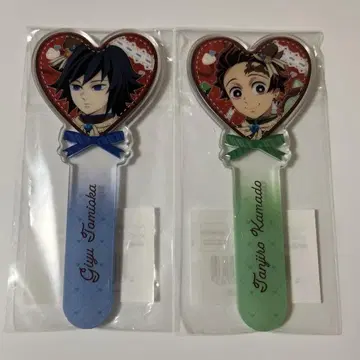 귀멸의 칼날 발렌타인 롤리팝 아크릴 스틱 토미오카 기유 카마도 탄지로