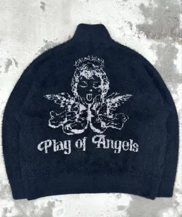 A'gem9 x .kom 엔젤 페더 야운 가디건