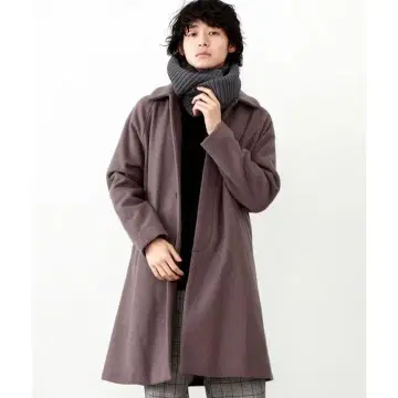 studious 써모 드래깅 스텐칼라 코트 그레이지 S 사이즈