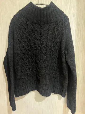 초레어 evam eva 캐시미어 케이블 니트 스웨터