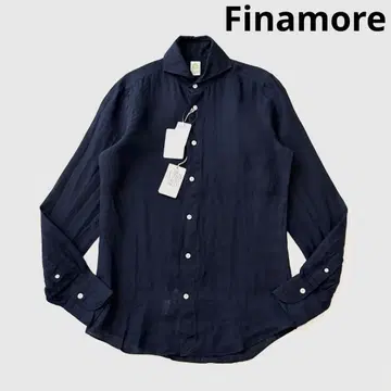 [ 미사용 ] Finamore 피나모레 세르지오 컷어웨이 린넨 셔츠