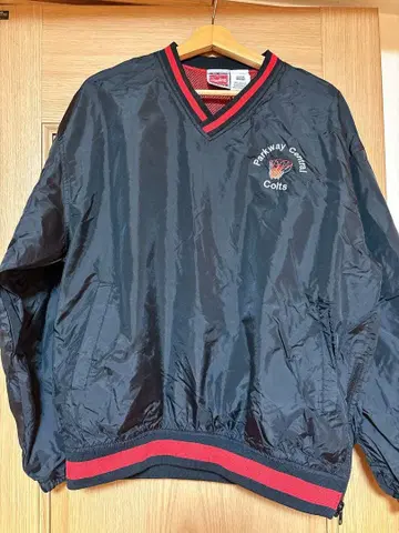 Rawlings 농구 골대 자수 나일론 풀오버 구제 의류