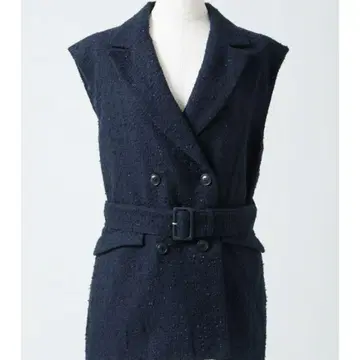 elu. Back yoke double gilet MARIE navy