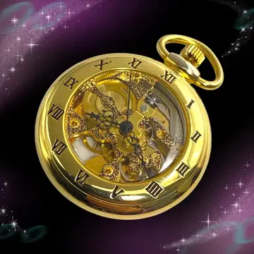 [ 새상품급 작동품 ] 스윙기 회중시계 스켈레톤 로만 수동 와인딩